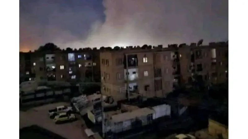 מאזור התקיפה במזרח סוריה. צילום: רשתות ערביות