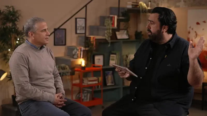 ינון מגל בפגישה עם רוני קובן (צילום כאן 11)