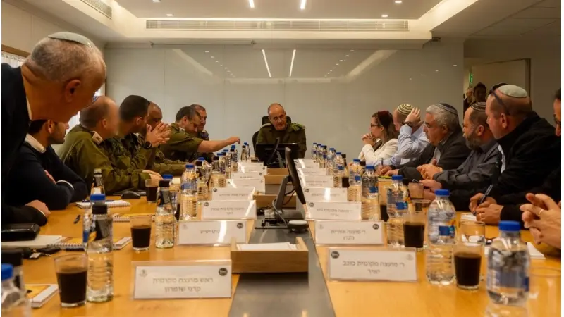 המפגש עם ראשי הרשויות, צילום: דובר צה"ל