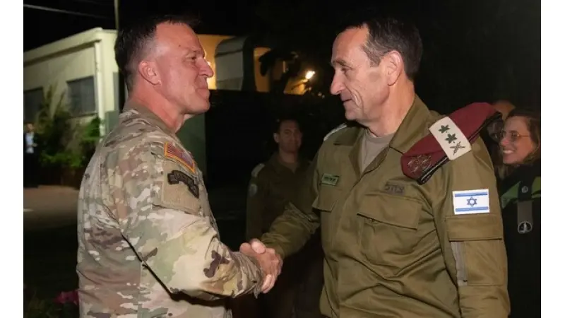 הרמטכ"ל הלוי ומפקד סנטקום קורילה, ארכיון|צילום: דובר צה"ל