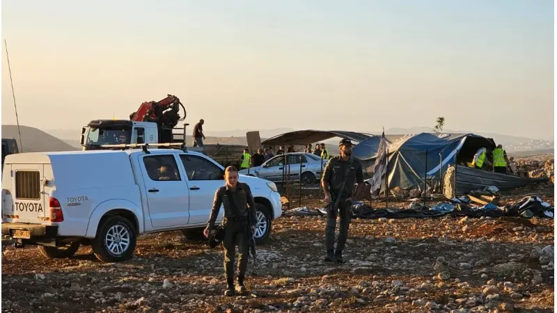 פינוי גבעה ביהודה ושומרון, צילום: ללא