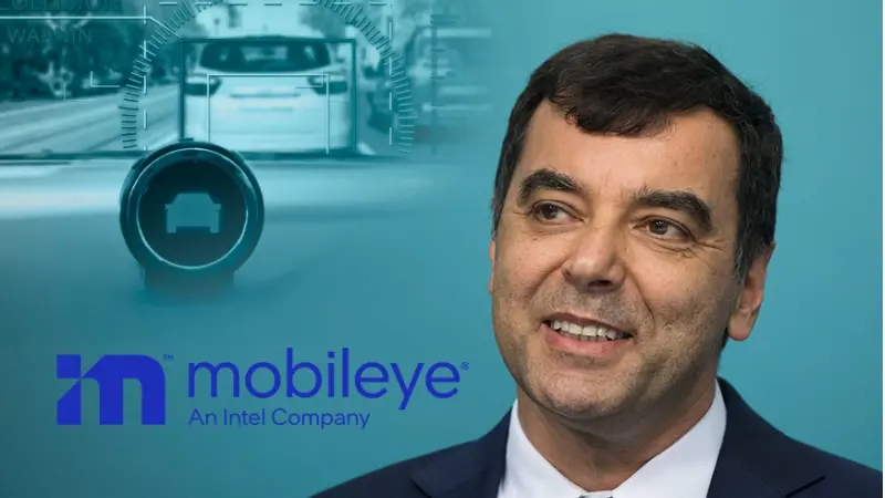 אמנון שעשוע מנכ"ל מובילאיי (צילום פלאש 90/ יונתן זינדל, יוטיוב/ מובילאיי)