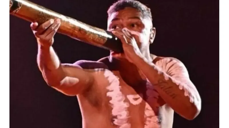 הנגן של המתחרים האוסטרליים חושף: "הסימן על החזה שלי - מחווה לפלסטין"|צילום:אינסטגרם