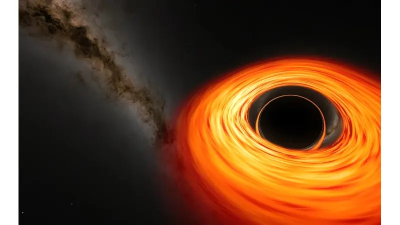 תמונה ממשית של החור השחור הסופר מסיבי שבמרכז הגלקסיה שלנו. קרדיט: EHT Collaboration