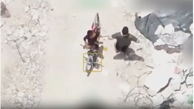 בצה"ל חדלו את התקיפה כשראו את הילד, צילום: דובר צה"ל, צילום מסך