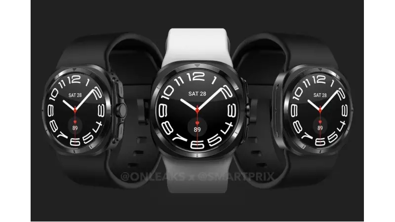 שע×× ×-Galaxy Watch 7 Ultra (××§×ר OnLeaks ×-Smartprix)