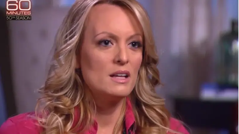 סטורמי דניאלס (צילום צילום מסך CBS)