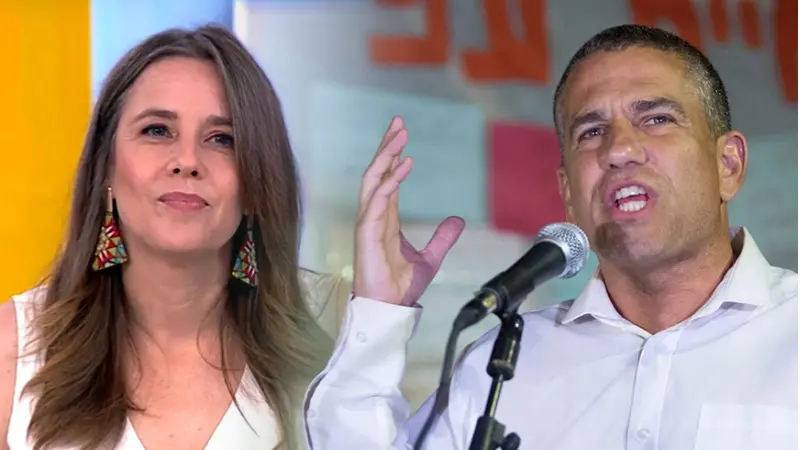 ינון מגל, פאולה רוזנברג (צילום פלאש 90/ יונתן זינדל, מסך קשת 12)