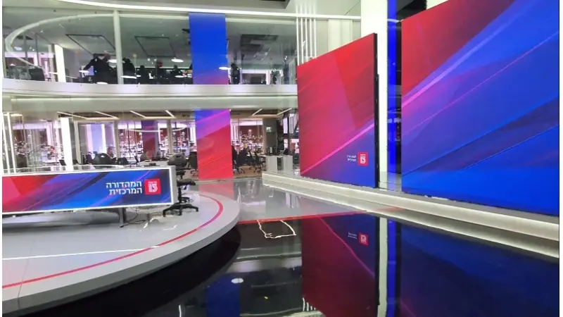 אולפן חדשות 13, צילום: חדשות 13