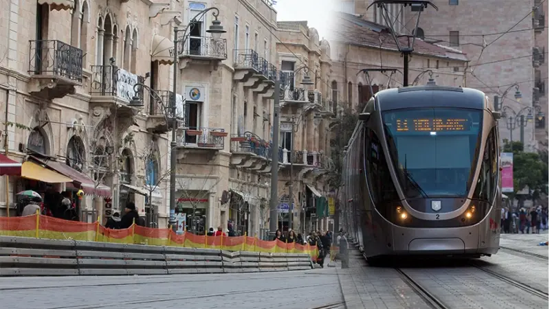 הרכבת הקלה (צילום נתח שוחט ויונתן סינדל פלאש 90)