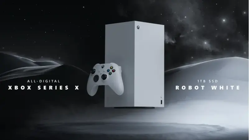 Xbox Series X in a white option (צילום מיקרוסופט)